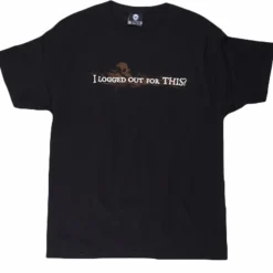 J!nx - I Logged Out For This? Black Male T-Shirt