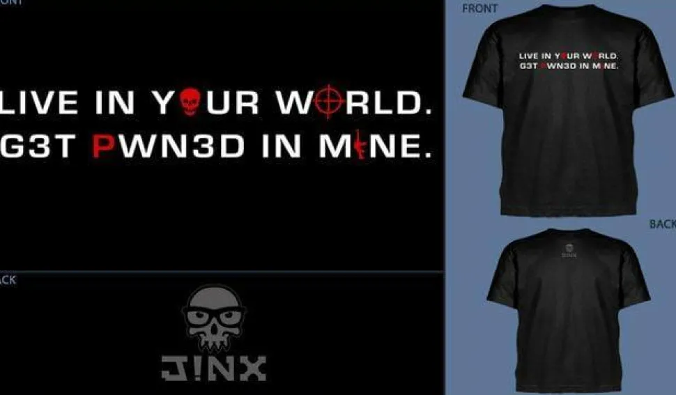 J!nx - Live in Your World Male T-Shirt