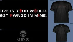J!nx - Live in Your World Male T-Shirt