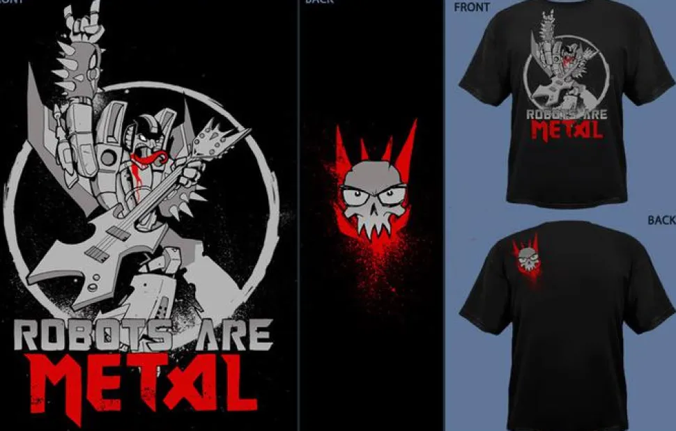 J!nx - Robots are Metal Male T-Shirt