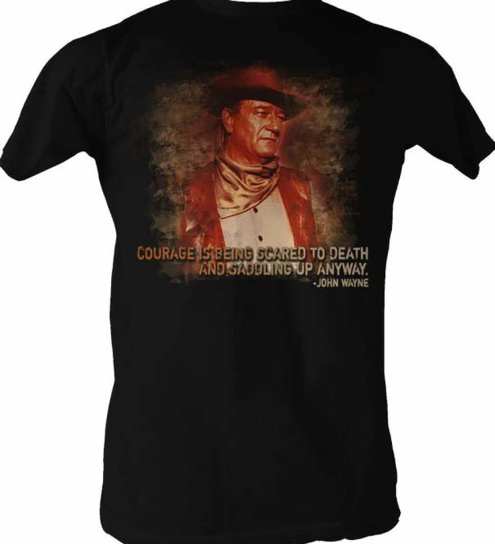 John Wayne - Courage Black Male T-Shirt