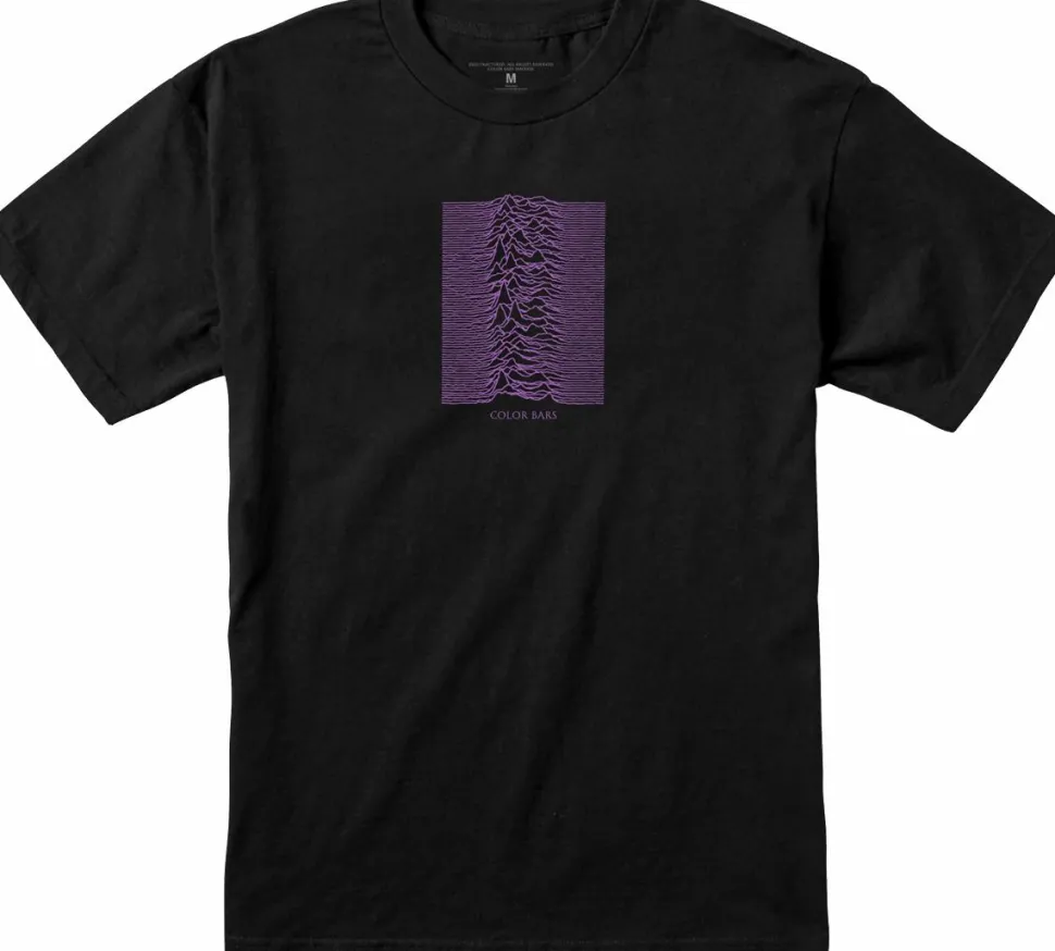 Joy Division - Joy Division x Color Bars Unknown Pleasures Black T-Shirt