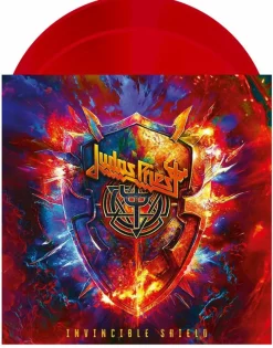 Judas Priest - Invincible Shield 2xLP Vinyl Record (Indie Exclusive Red Coloured Vinyl)