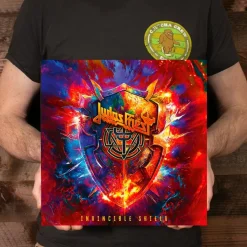 Judas Priest - Invincible Shield 2xLP Vinyl Record (Indie Exclusive Red Coloured Vinyl)