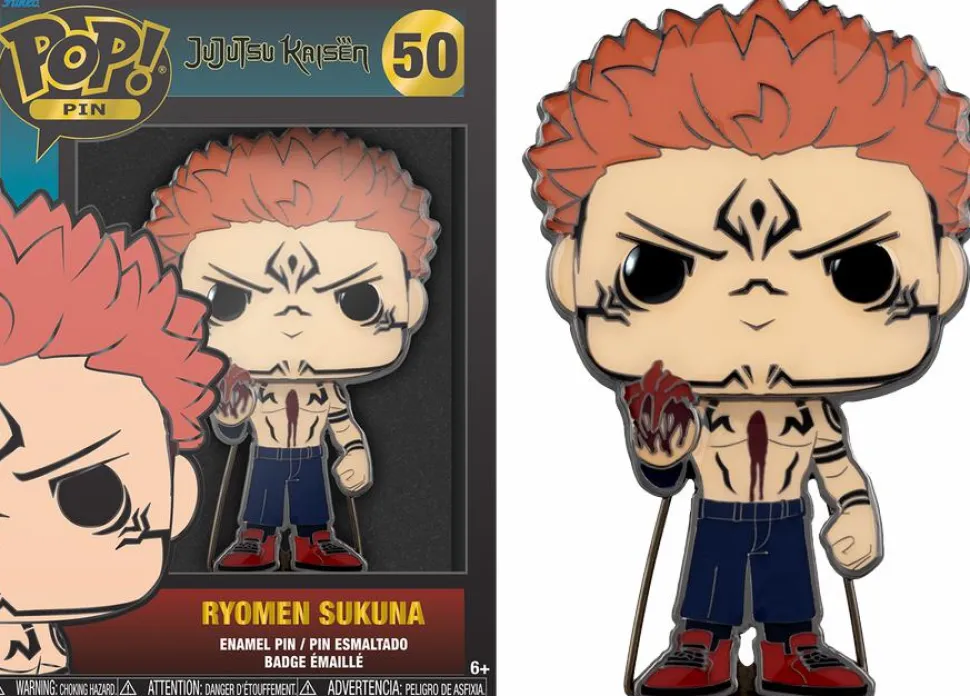 Jujutsu Kaisen - Ryomen Sukuna 4" Pop! Enamel Pin