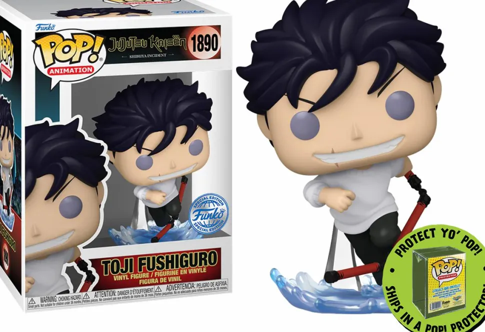 Jujutsu Kaisen - Toji Fushiguro (Possessed) Pop! Vinyl Figure in Acrylic Pop! Protector (Popcultcha Exclusive)