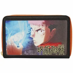 Jujutsu Kaisen - Yuji Itadori Cosplay 4" Faux Leather Zip-Around Wallet