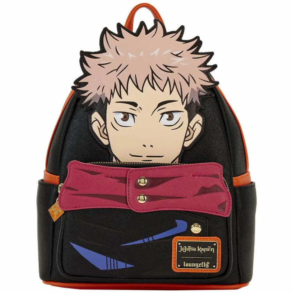 Jujutsu Kaisen - Yuji Itadori Cosplay 10" Faux Leather Mini Backpack