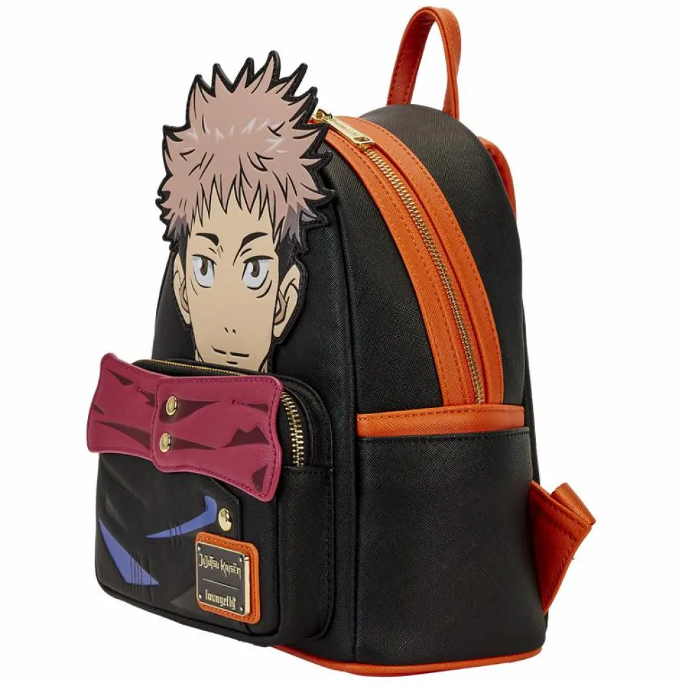 Jujutsu Kaisen - Yuji Itadori Cosplay 10" Faux Leather Mini Backpack