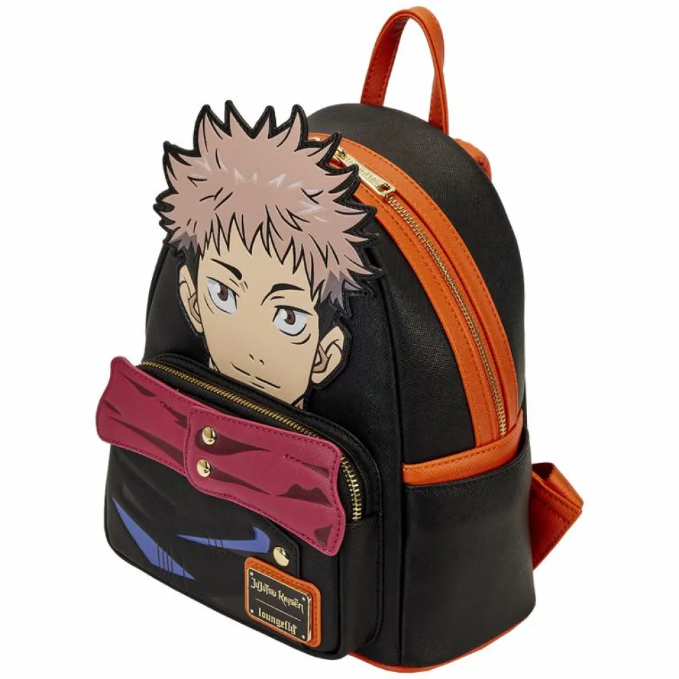 Jujutsu Kaisen - Yuji Itadori Cosplay 10" Faux Leather Mini Backpack