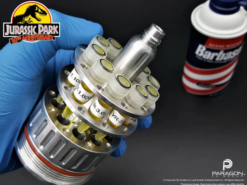 Jurassic Park - Barbasol Cryogenics Canister 1:1 Scale Life-Size Prop Replica