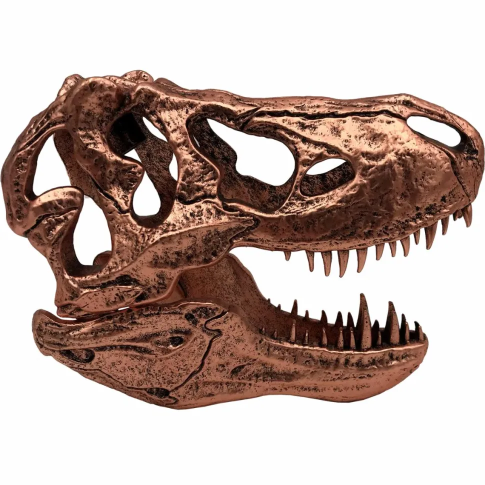 Jurassic Park - Bronze T-Rex Skull 6" Scaled Prop Replica