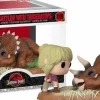 Jurassic Park - Dr. Ellie Sattler with Triceratops Movie Moments Pop! Vinyl Figure