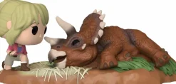 Jurassic Park - Dr. Ellie Sattler with Triceratops Movie Moments Pop! Vinyl Figure