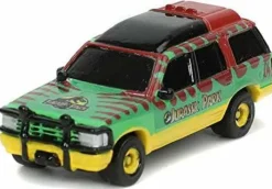 Jurassic Park - Helicopter, 1992 Jeep Wrangler & 1992 Ford Explorer Nano Hollywood Rides 1.5” Die-Cast Vehicle Replica 3-Pack
