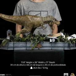 Jurassic Park - T-Rex & Donald Gennaro 1/20th Scale Diorama Statue