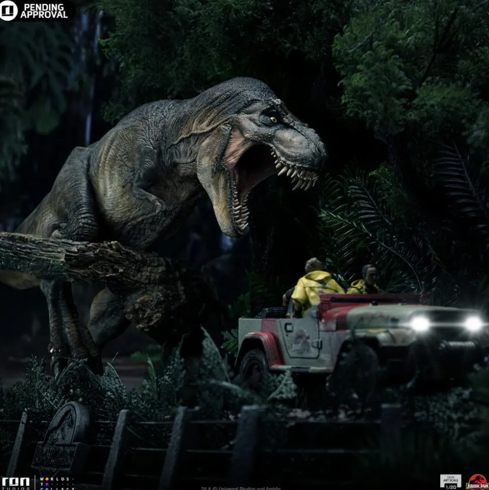 Jurassic Park - T-Rex Chase Demi Art Scale 1/20th Scale Diorama Statue