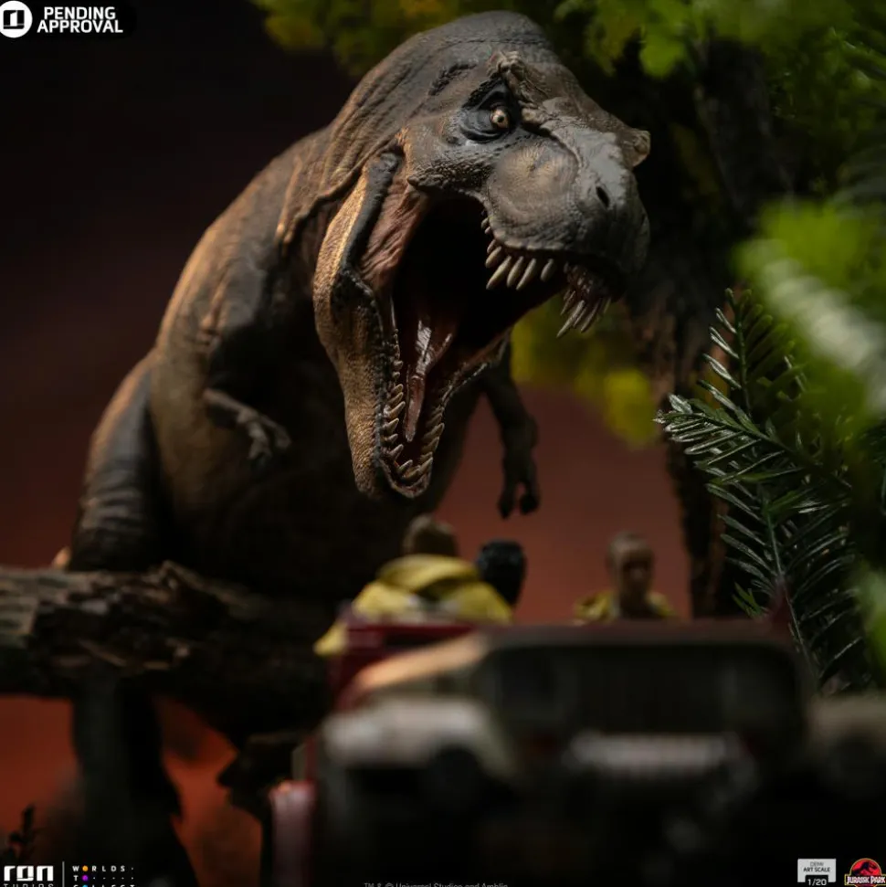 Jurassic Park - T-Rex Chase Demi Art Scale 1/20th Scale Diorama Statue