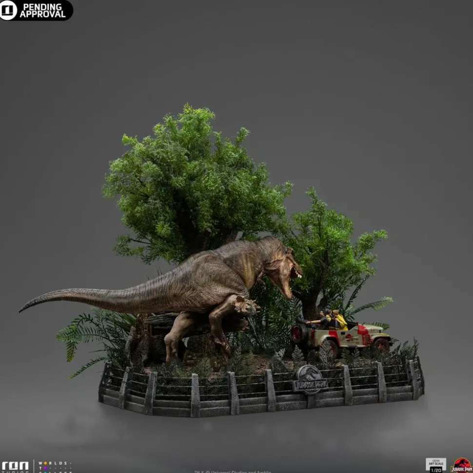 Jurassic Park - T-Rex Chase Demi Art Scale 1/20th Scale Diorama Statue