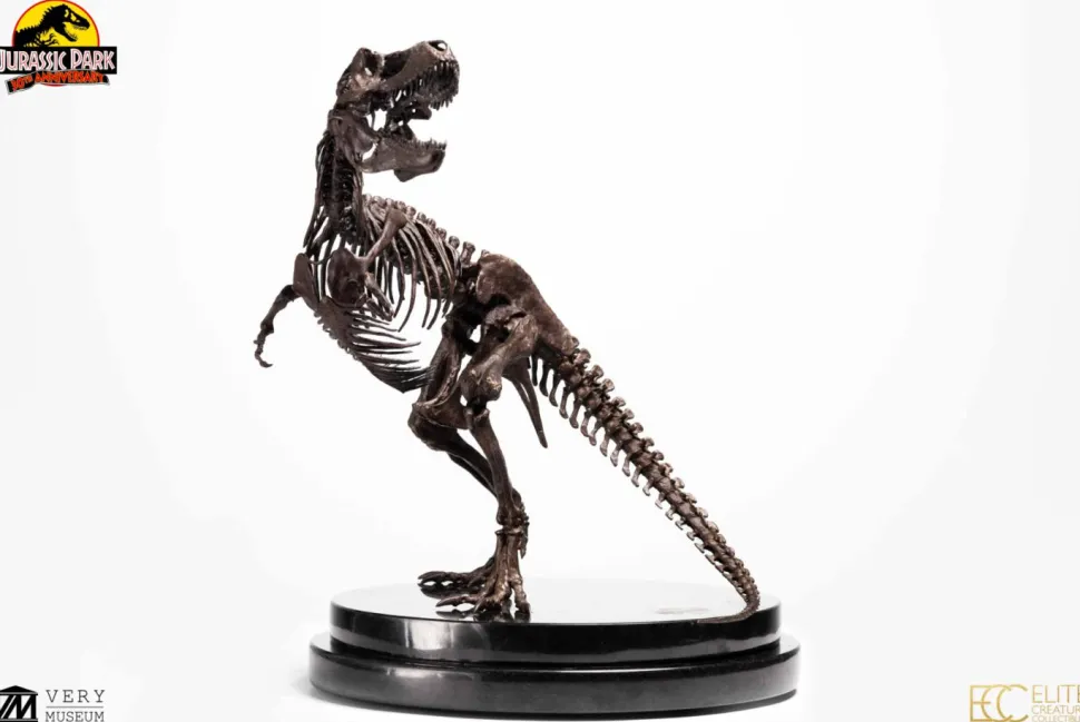 Jurassic Park - T-Rex Skeleton (Visitor Center Rotunda) 30th Anniversary 1/24th Scale Bronze Statue Replica