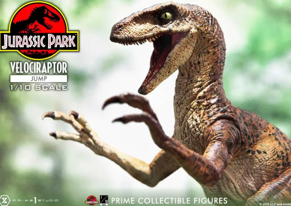 Jurassic Park - Velociraptor Jump 1/10th Scale Statue