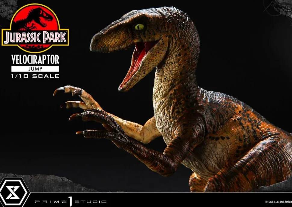 Jurassic Park - Velociraptor Jump 1/10th Scale Statue