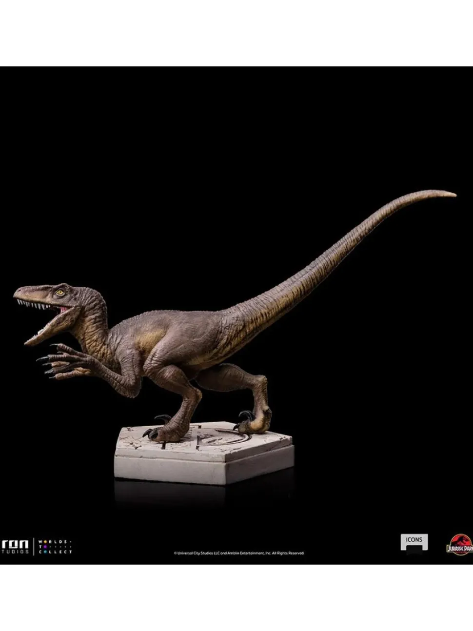 Jurassic Park - Velociraptor A Icons 3.5” Statue
