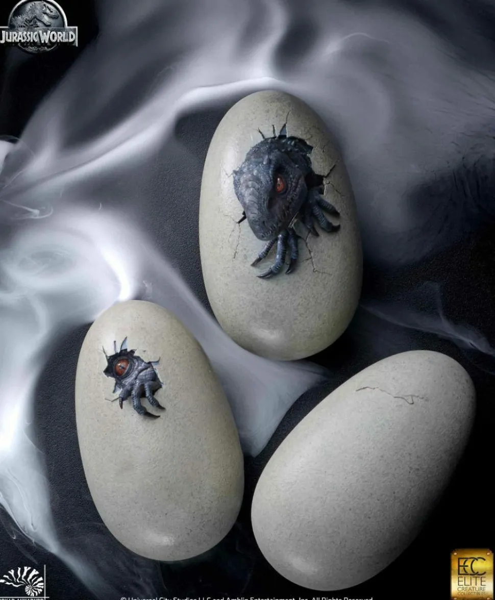 Jurassic World - Indominus Rex Hatching 1/2 Scale Statue 3-Pack