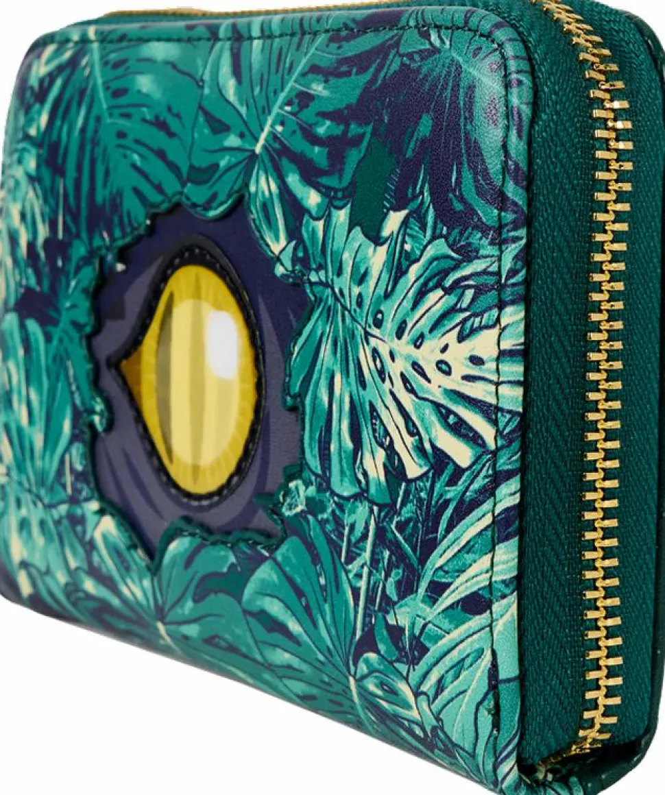 Jurassic World - Jungle Velociraptor Lenticular 4" Faux Leather Zip-Around Wallet