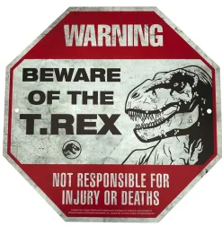 Jurassic World - Metal Warning Signs Scaled Replica Box Set