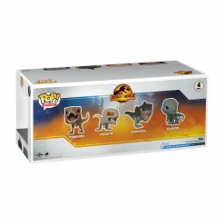 Jurassic World: Dominion - Tyrannosaurus, Atrociraptor, Giganotosaurus & Velociraptor Pop! Vinyl Figure 4-Pack