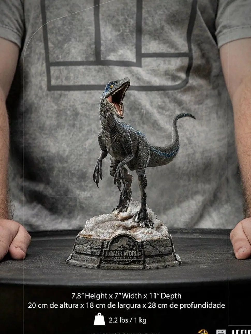 Jurassic World: Dominion - Blue Velociraptor 1/10th Scale Statue