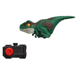 Jurassic World Dominion - Green Velociraptor Uncaged Click Tracker 6” Electronic Toy