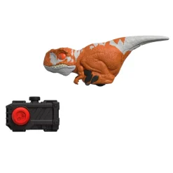 Jurassic World Dominion - Red Atrociraptor Uncaged Click Tracker 6” Electronic Toy