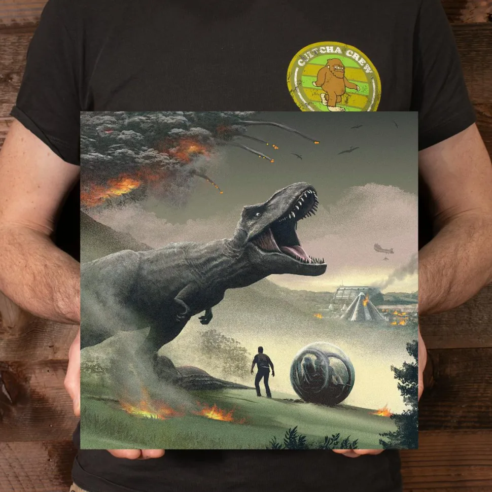 Jurassic World: Fallen Kingdom - Original Motion Picture Soundtrack by Michael Giacchino 2xLP Vinyl Record (“Indo-Raptor” Orange Stripe Coloured Vinyl)