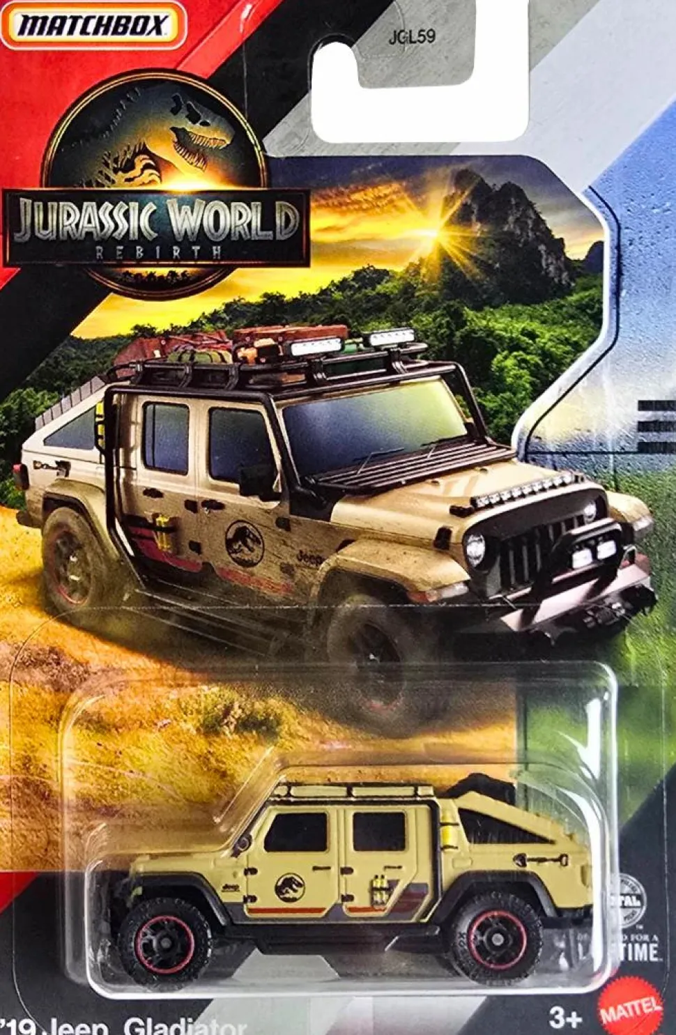 Jurassic World: Rebirth (2025) - 2019 Jeep Gladiator Matchbox 1/64th Scale Die-Cast Vehicle Replica