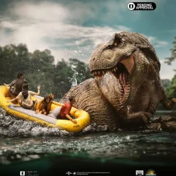 Jurassic World: Rebirth (2025) - T-Rex River Attack 1/20th Scale Diorama Statue