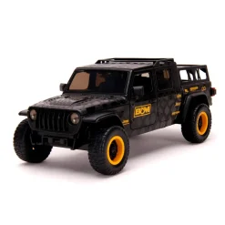 Just Trucks - Black 2020 Jeep Gladiator with Tyre Rack 1/24th Scale Die-Cast Vehicle Replica