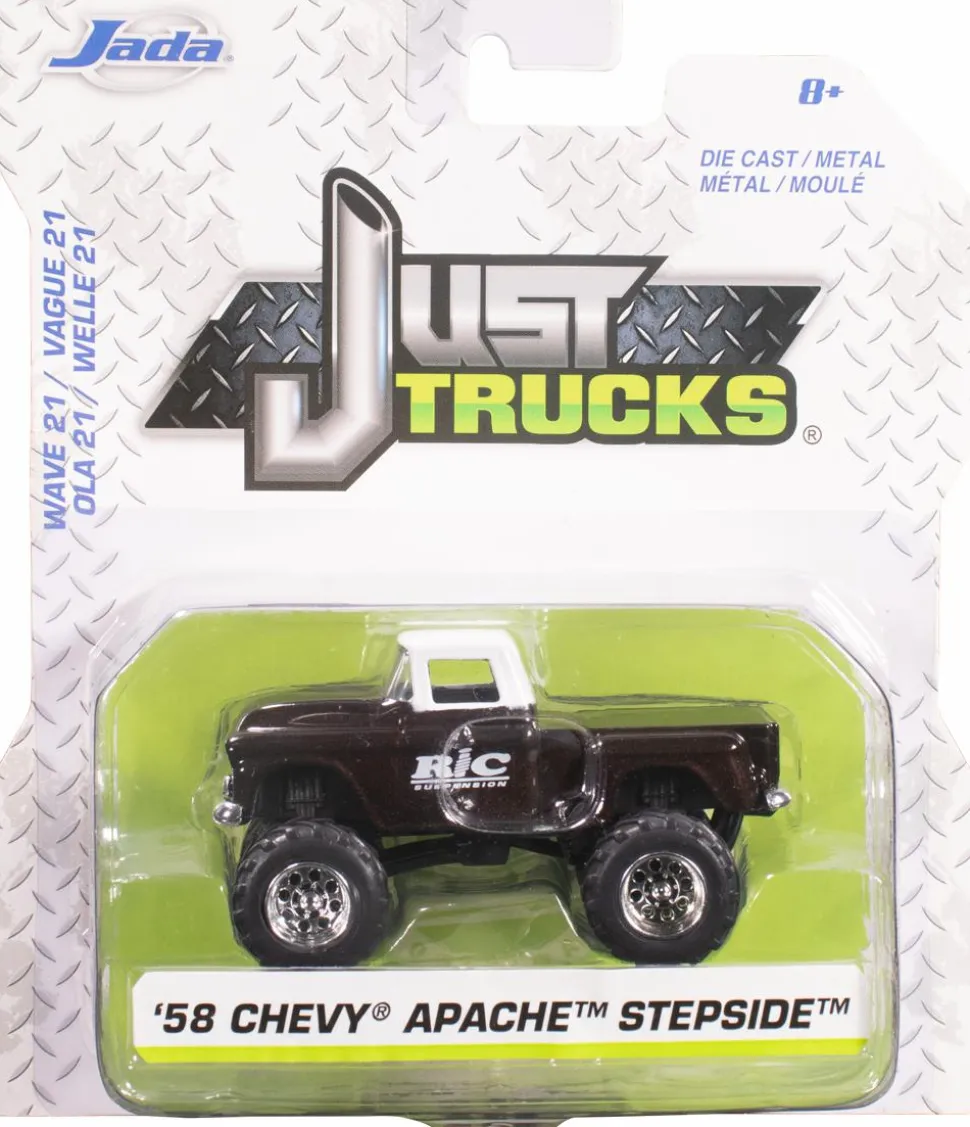 Just Trucks - Brown 1958 Apache Stepside 1/64th Scale Die-Cast Vehicle Replica (Wave 21)