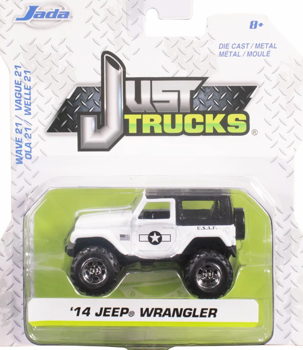 Just Trucks - White 2014 Jeep Wrangler 1/64th Scale Die-Cast Vehicle Replica (Wave 21)