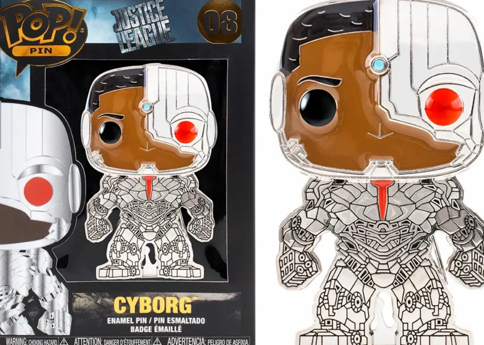 Justice League (2017) - Cyborg 4” Pop! Enamel Pin