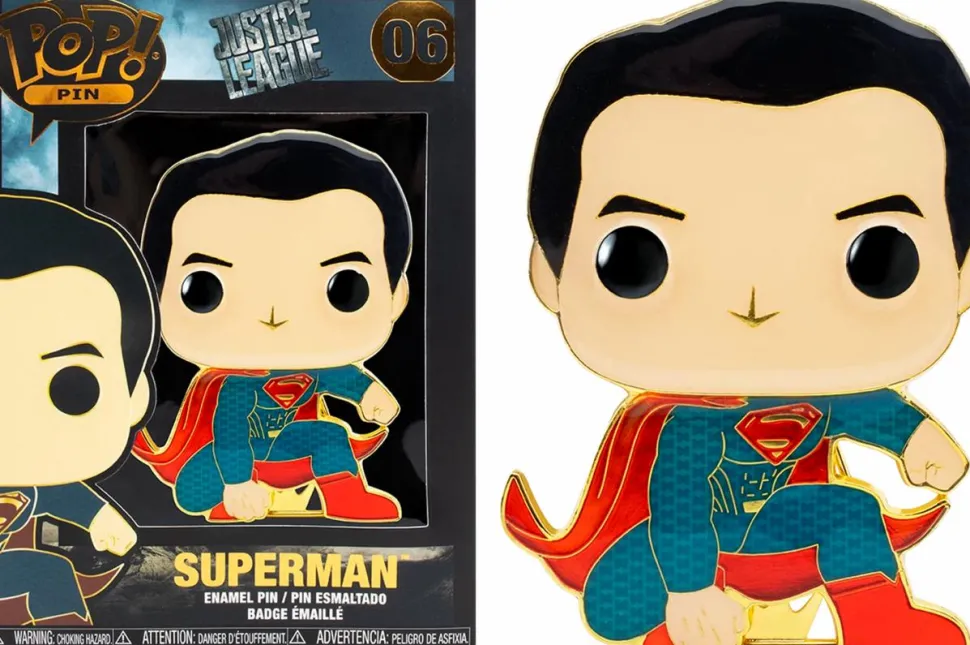 Justice League (2017) - Superman 4” Pop! Enamel Pin