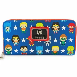 Justice League - Chibi 8” Faux Leather Zip-Around Wallet