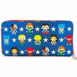 Justice League - Chibi 8” Faux Leather Zip-Around Wallet