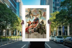Justice League - The Justice League: Classic Variant Fine Art Print by Paolo Rivera