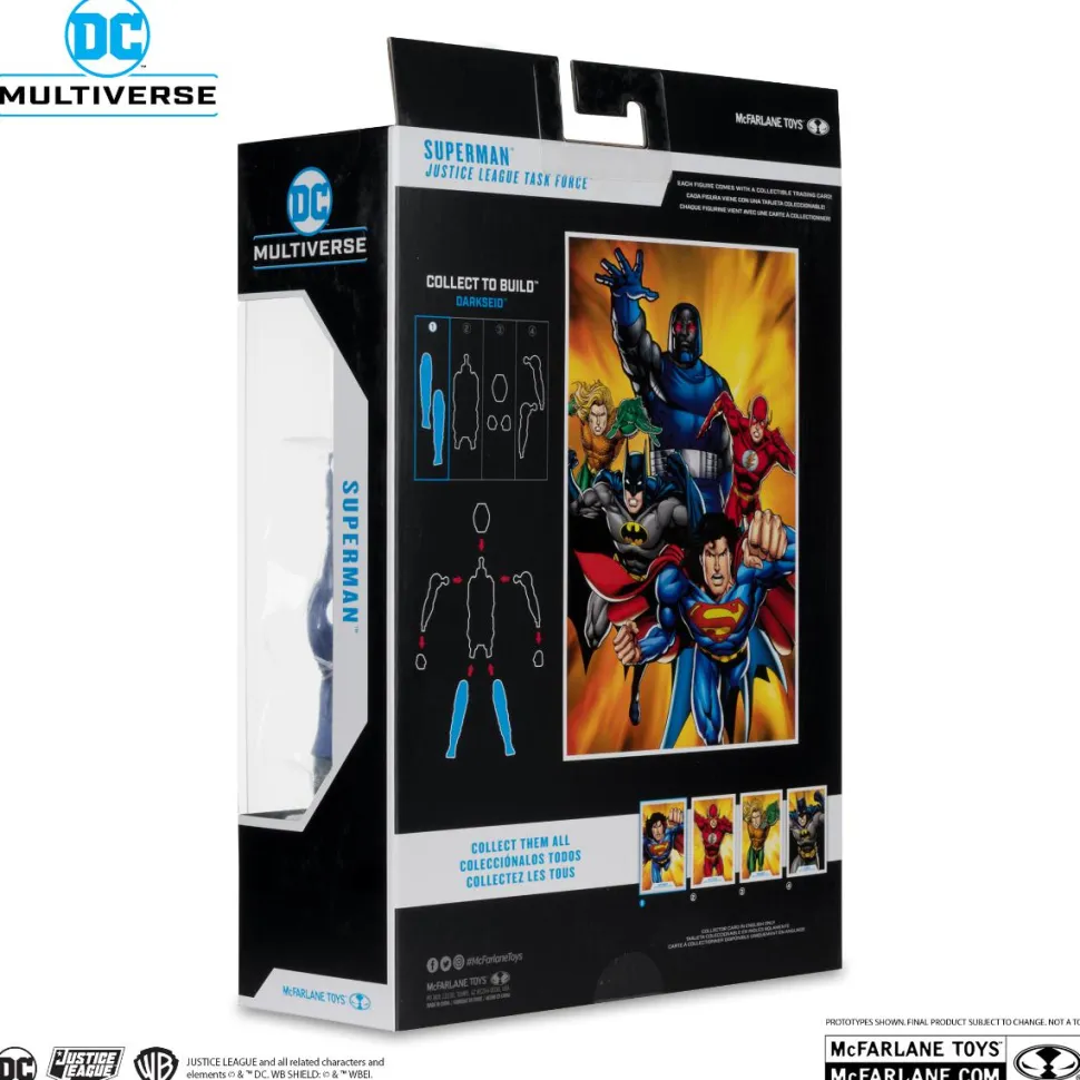 Justice League Task Force (1995) - Superman DC Multiverse 7" Scale Action Figure (Darkseid Build-A-Figure)