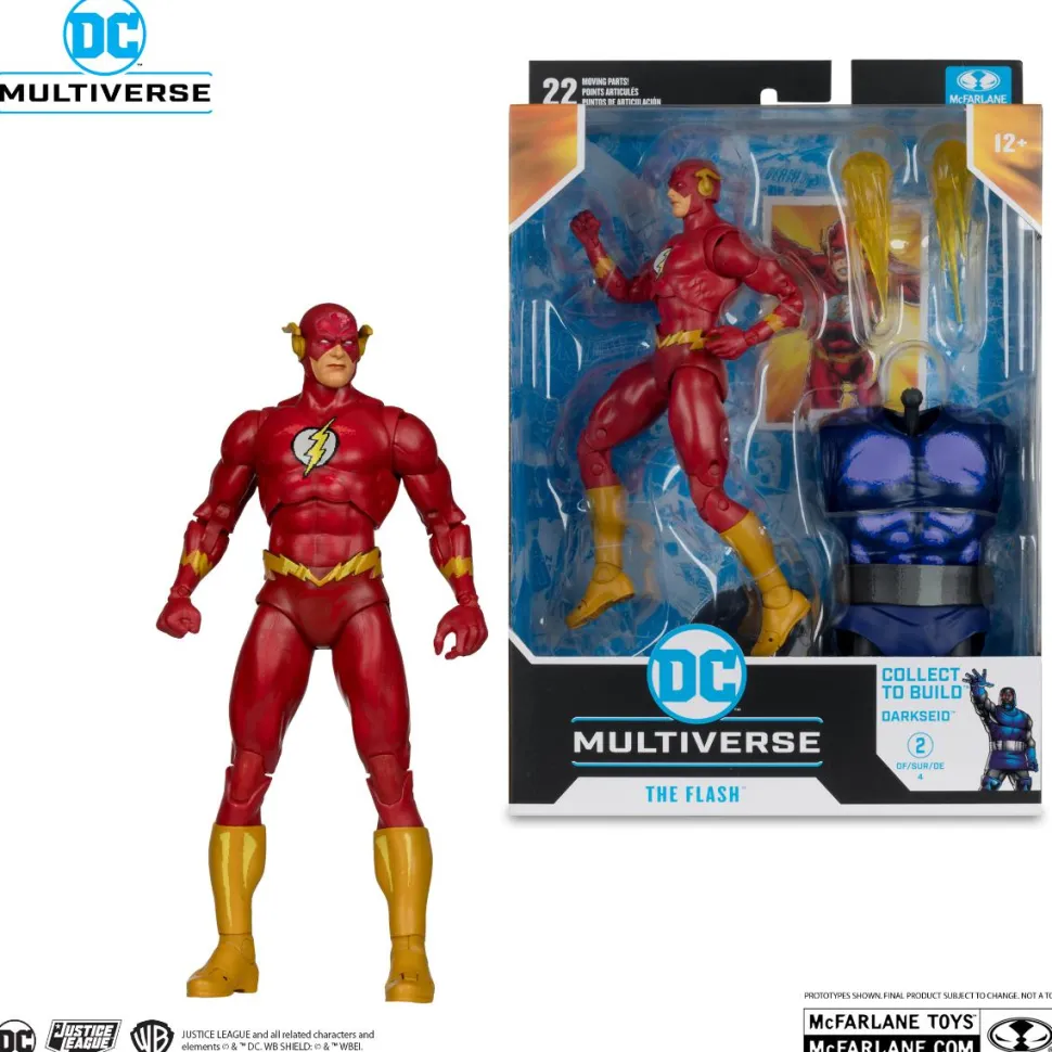 Justice League Task Force (1995) - The Flash DC Multiverse 7" Scale Action Figure (Darkseid Build-A-Figure)