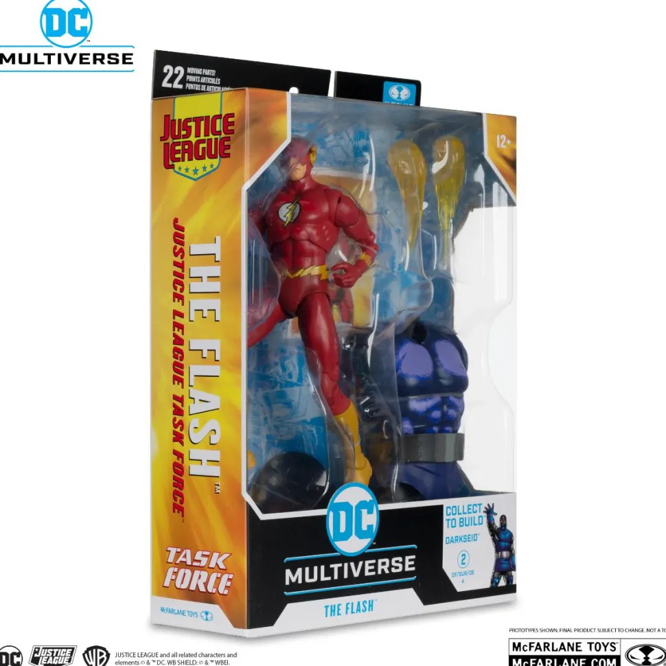 Justice League Task Force (1995) - The Flash DC Multiverse 7" Scale Action Figure (Darkseid Build-A-Figure)
