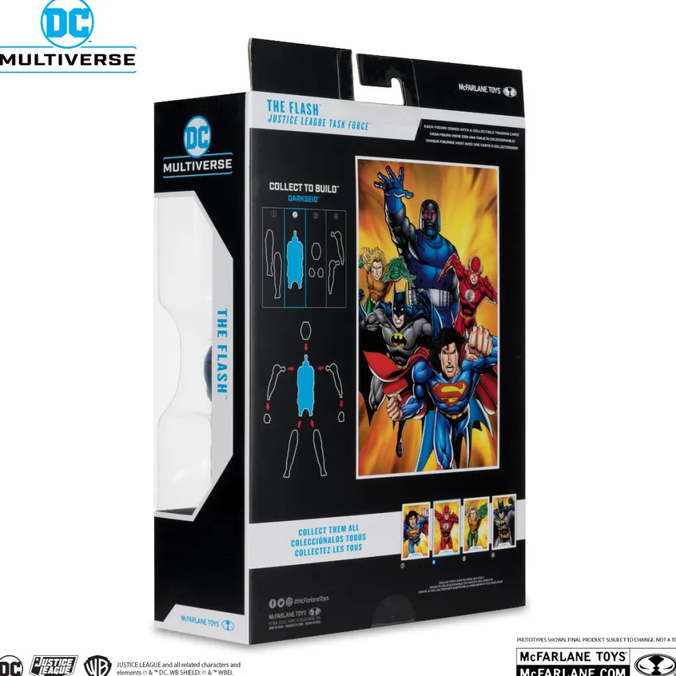 Justice League Task Force (1995) - The Flash DC Multiverse 7" Scale Action Figure (Darkseid Build-A-Figure)