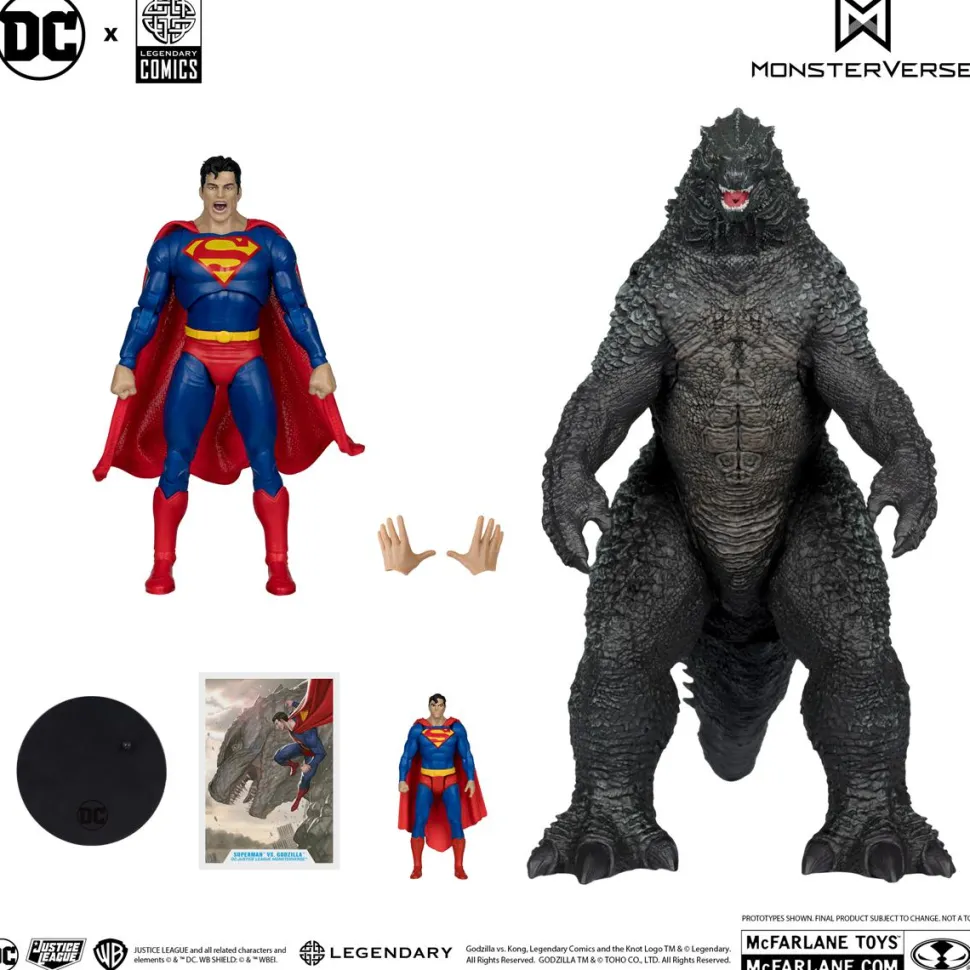 Justice League vs. Godzilla vs. Kong - Superman vs. Godzilla DC Multiverse 7" Scale Action Figure 2-Pack